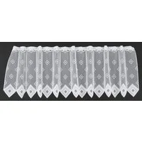 Gardinen Kranzusch Scheibengardine Quadrate (1 St), Stangendurchzug, transparent, Stablöcher,transparent,verschiedene Höhen, Breiten