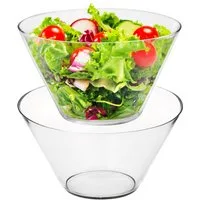 KONZEPT Salatschüssel Salatschüssel aus Glas, Glasschüssel für Salate, (2-tlg), Verfügbare Varianten: 3180 ml und 830 ml.