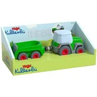 Haba Spielzeug-Traktor Kullerbü – Traktor mit Anhänger, unisex neutral