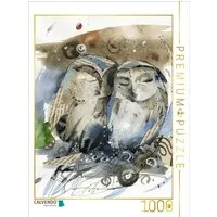CALVENDO Puzzle CALVENDO Puzzle zwei Eulen, 1000 Teile Lege-Größe 64x48cm Foto-Puzzle, 1000 Puzzleteile