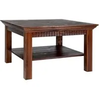 Clever-Moebel Couchtisch Couchtisch im Landhausstil, 76x76 cm, Tiefe: 76cm, Breite: 76cm, Höhe: 45cm