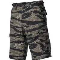 MFH Outdoorhose US Bermuda, BDU, Rip Stop, tiger stripe