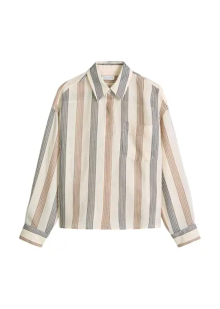 Marc OPolo Casual - Bluse regular Light Brown - Gr. - 44