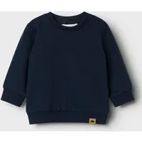 Name It Sweatshirt NBNTAKKI für Mädchen und Jungen mit Druckknopf und Stretch unifarben, casual, regular fit, Baumwollmix, Rundhals