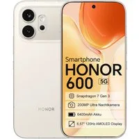 Honor Honor 600 Smartphone 8GB RAM 256GB/512GB Speicher Smartphone (6.57 Zoll, 512 GB Speicherplatz, 6,57 Zoll (16,69 cm) AMOLED Display, 120Hz,6400 mAh Akku, 200MP Kamera)