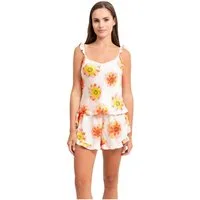 OH!ZUZA Shorty Edler Damen Schlafanzug kurz (2 tlg) Viskosesatin