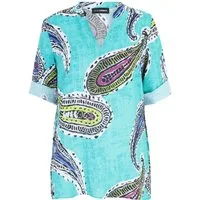 Doris Streich Klassische Bluse mit Paisley-Print