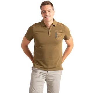 Herren Polo-Shirt aus Baumwolle mit kurzen Ärmeln und Tasche PRI2647