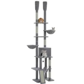 Pawz Road Kratzbaum deckenhoch grau