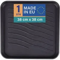 Bestlivings Schuhabtropfschale mit 2,5 cm hohem Rand (1-tlg., 38x38x2,5 cm), je nach Schuhgröße für 1-2 Paar Schuhe geeignet, robust, wasserfest