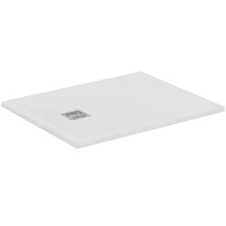 Ideal Standard Rechteck-Duschwanne Ultra Flat S + 1000x800mm Abl.25cm Mitte/Seite Weiss, T5596FR T5596FR