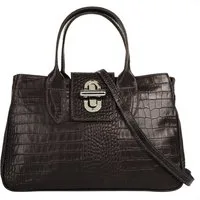 Cluty Henkeltasche, echt Leder, Made in Italy