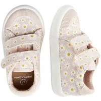 vertbaudet Mädchen Baby Stoffschuhe, Klett Babystiefel