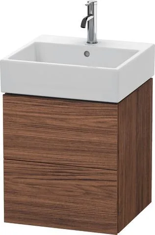 Duravit L-Cube Waschtischunterbau wandhängend Nussbaum dunkel Matt 484x459x544 mm - LC627402121 LC627402121