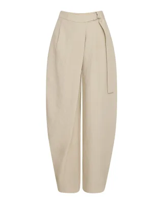 msch copenhagen - MSCHZein Esteriane HW Pants bleached sand - Gr. - XS