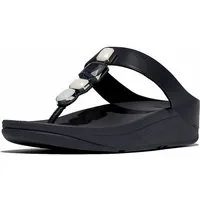 Fitflop Fino Multi-Stone Leather Toe-Post Sandals Sandale
