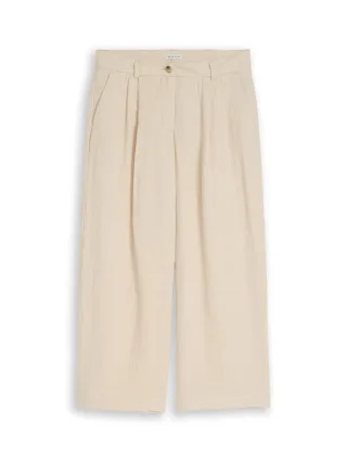 Tom Tailor - Strukturierte Culotte beige - Gr. - 28