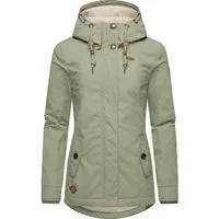 Ragwear Winterjacke Monade Damen Winterparka mit Kapuze und m. Fleece gefüttert