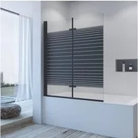 AQUABATOS Badewannenaufsatz Badewannenaufsatz eck schwarz 1 teilig 2 teilig 3 teilig
