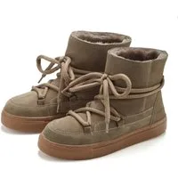 Elbsand Boots, Winterstiefelette, Winterboots, Stiefel, Lederstiefelette Stiefelette Winterstiefel aus Leder mit kuscheligem Lammfell