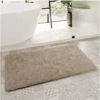 Homie Living Badematte Porto Azzurro, Höhe 30 mm, rutschhemmend beschichtet, schnell trocknend, fußbodenheizungsgeeignet, Polyester, rechteckig, Badteppich, uni, rechteckig & rund, waschbar, Badezimmerteppich