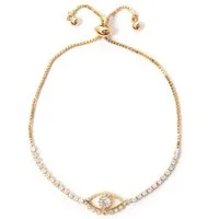 Firetti Armband magisches Auge, mit Strassteinen