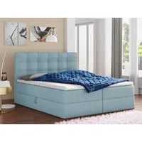 Sofnet Boxbett Best (mit zwei Bettkästen, Bonell-Matratze und Topper), Doppelbett, Polsterbett mit Kopfteil, Boxspringbett