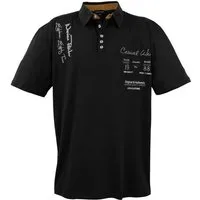 Lavecchia Poloshirt Lavecchia Herren Poloshirt LV-610 (Schwarz, 8XL) Herren Polo Shirt