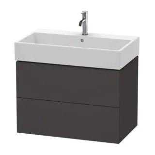Duravit L-Cube Waschtischunterbau wandhängend Graphit Supermatt 784x459x544 mm - LC627708080 LC627708080