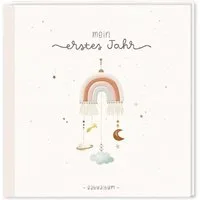 Grafik Werkstatt Fotoalbum Babyalbum mit Stickereien Mein erstes Jahr