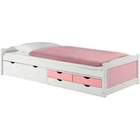 IDIMEX Funktionsbett ANDREA, Bett mit Stauraum Kinderbett Gästebett 4 Schubladen Bett 90x200 cm
