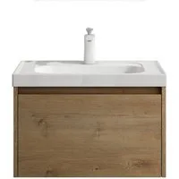 doporro Badmöbel-Set Badezimmermöbel Waschbecken-Unterschrank Waschbecken Salerno
