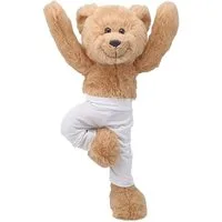 Bauer Kuscheltier Bauer 12241 - Yoga Bär Plüschfigur, 32 cm