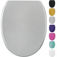 Sanilo WC-Sitz Glitzer mit Absenkautomatik & Quick Release, Premium Toilettendeckel, abnehmbar, leichte Montage von oben