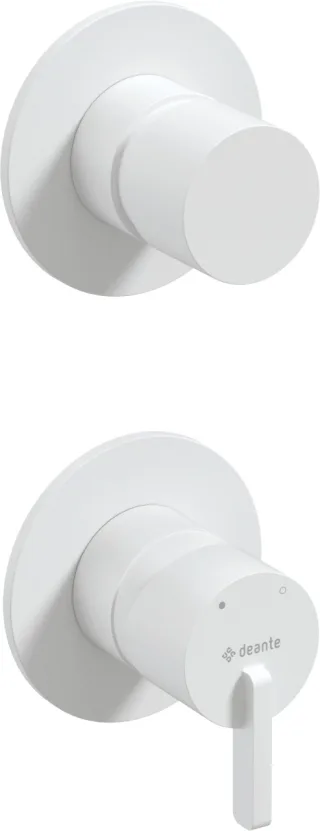 Neuesbad Serie 600 Wannenarmatur Unterputz, mit Umstellung, Oberfläche: weiss matt NB1BQS_A44P1
