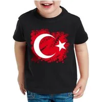 style3 T-Shirt Türkei Turkey Türkiye Flagge istanbul Flag Mond Stern rot erdogan