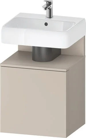 Duravit Qatego Waschtischunterbau wandhängend Taupe Matt 490x420x645 mm - QA4077R91910000 QA4077R91910000