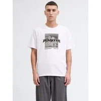 Jack & Jones T-Shirt JCOFLARE BRAINDING TEE SS CREW NECK