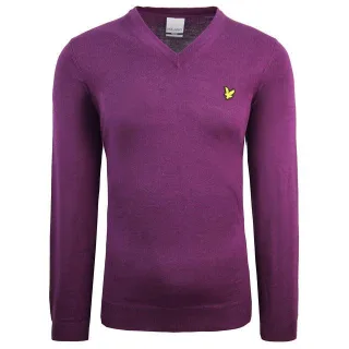 Lyle & Scott Golf Lila Herrenpullover