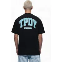 trueprodigy Oversize-Shirt Arin Logoprint Rundhals dicker Stoff
