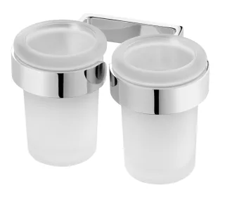 Neuesbad Natura Doppelbecherhalter chrom 04310
