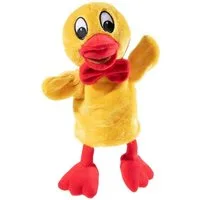 Heunec® Handpuppe Schnatterinchen, 28 cm, Gelb, GRS Material, Ente von Sandmännchen