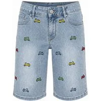 Buena Vista Shorts Italy-Short stretch denim - Jeansbermuda mit Stickmotiv - Shorts
