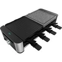 Raclette Cheese&Grill 16000 Inox Mixgrill schwarz/edelstahl, 1.400 Watt, für 8 Personen