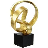 I.GE.A. Dekofigur Moderne Deko Skulptur (1 St), Ornamente Statue Dekoration Figuren Geschenkidee, silber