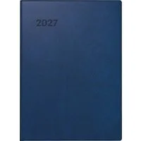 BRUNNEN Taschenkalender BRUNNEN Taschenkalender Mod. 731 2027, A6, Kunststoff, dunkelblau