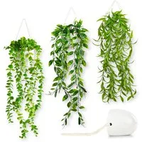 Kunstpflanze Künstliche hängepflanzen im Keramiktopf, Kunstpflanze hängend Efeu, Eukalyptus, Monstera, Zebrapflanze, PASCH
