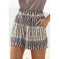 Vivance Shorts aus luftiger Jerseyqualität mit Ethnoprint, kurze Hose mit Gummizug, sommerliche Strandshorts