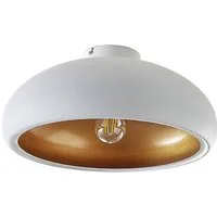 Lindby Deckenleuchten Gerwina, Metall, Weiß IP20, 1 x 60 W