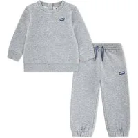 Levi's® Kids Neugeborenen-Geschenkset LVN HOODIE,JOGGER SET (Set, 2-tlg) mit kleiner Label-Applikation- Stickerei